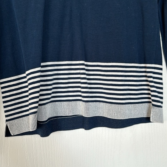 Lacoste lightweight stripe navy sailor long sleeve - Picture 3 of 6